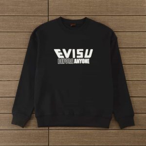 evisu before anyone black sweatshirt