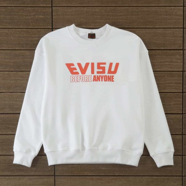 evisu before anyone white sweatshirt