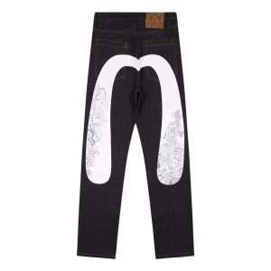 evisu black jeans