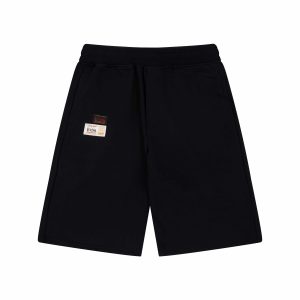 evisu black shorts