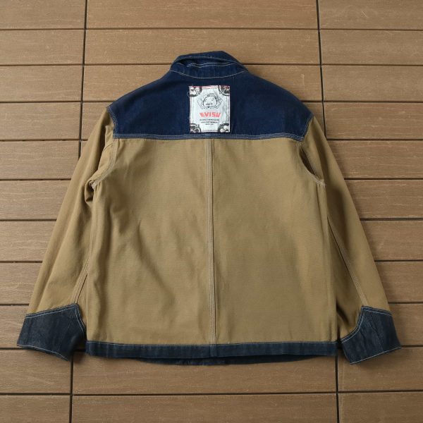 evisu brown denim jacket