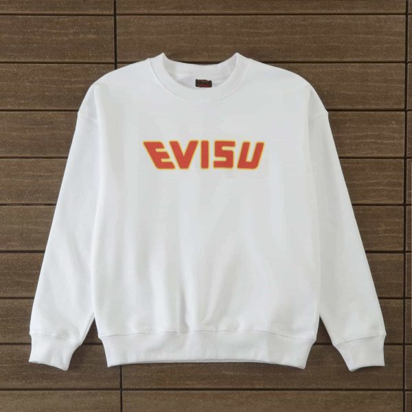 evisu cats white sweatshirt