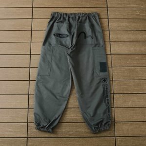 evisu dark gray pants