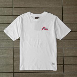 evisu daruma moto club white shirt