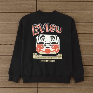 evisu did everything black sweatshirt