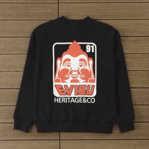 evisu heritage & co black sweatshirt