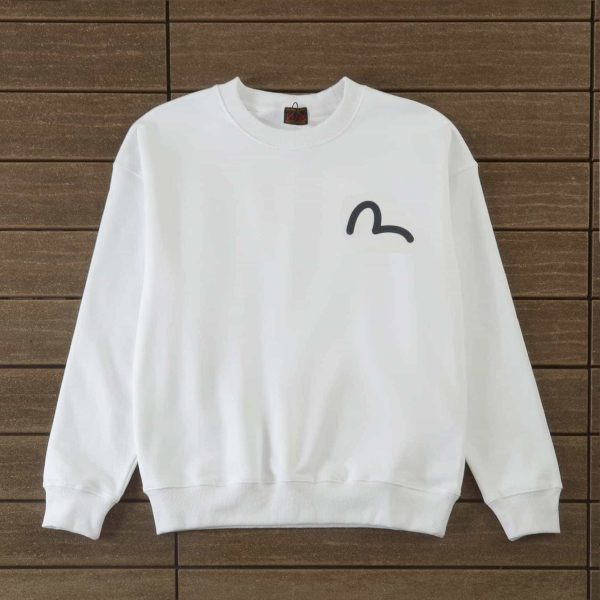 evisu heritage & co white sweatshirt