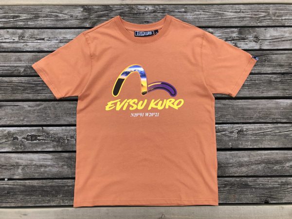 evisu kuro orange shirt