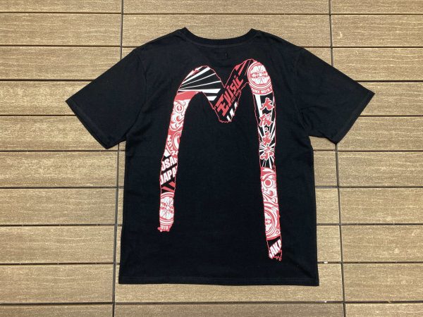 evisu logo black t shirt