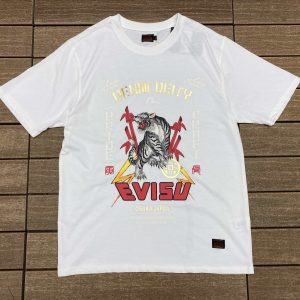 evisu white basic t shirt